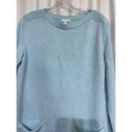 J.Jill  Light Blue Sweater Tunic Size S Pockets Long Sleeve Casual Top Photo 1