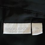 Bisou Bisou Blue Orange Striped Sheer Tunic Button Down Size XL Photo 4