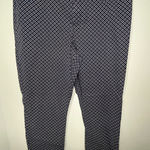 Gap  Navy Blue Floral Print Slim Cut Ankle Pants Women’s Size 14 Photo 0
