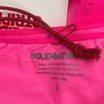 Solid & Striped Swimsuit SZ Large Cameron Cutout One Piece NWT Crinkle Rib Pink Photo 3