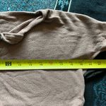 Heart & Hips Beige Polo Collar Button Down Crop Top SZ S Long sleeve Lightweight Photo 8