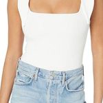 Show Me Your Mumu White Tie shoulder Bodysuit Photo 0