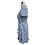 Primark Ditzy Floral Ruffle Wrap Mini Dress Cottegecore Coquette Beach Coastal 8 Photo 4