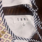 THML   Large Stripes Floral Embroidered Print Halter Tassel Lined Dress Photo 5