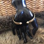 Victorian era 18CT gold ball end torque bangle Photo 4