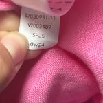 Athleta NWT  Retreat Linen‎ Shirt XL Extra Large Pink Button Down Long Sleeve Top Photo 8