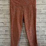 Athleta Women’s Salutation Stash II pink/orange 7/8 animal print leggings M Photo 0