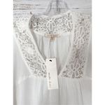 Under Skies NEW with Tags  Lace Trim Short Sleeve Top Blouse White Size Small Photo 6