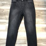 No Boundaries  Size 15 Black Stretchy Ankle Jeans, Raw Hem Bottom Photo 5