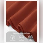 NEW Brick Red Sleeveless Ruched High Waisted Tank Long Flowy Fall Maxi Dress M Size M Photo 6