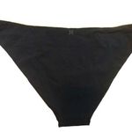 Hurley NWT Women’s  Bikini Bottom solid black moderate Large 295950 low rise Photo 0