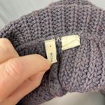 Moth Anthropologie chunky knit cowl neck oversized sweater size medium Gray Photo 5