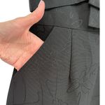 Kay Unger Kay‎ Unger Womens Black Floral Jacquard Sleeveless V-Neck Cocktail Dress Size 2 Photo 9