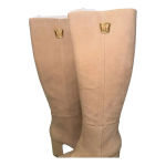 Sam Edelman Sam‎ Edelman Faren Square Toe High Heel Suede Knee High Boots Photo 5