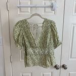 J.Crew  V-neck puff-sleeve top in ornate paisley Photo 1