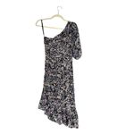 Shoshanna Midnight Mazie Puff One-Shoulder Dress Floral Print Size 0 Cocktail Photo 4