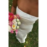 Show Me Your Mumu  Taylor Tube Maxi Dress in Ivory Luxe Satin S NWT Photo 1