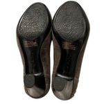 Clarks  Artisan Pumps Womens Heels Size 7.5 Brown Suede Bow Cushion 2.5" Heel Photo 2