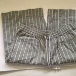 Beach Lunch Lounge women’s green stripe linen cotton Bermuda shorts, size large Photo 0