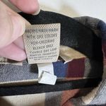 Duluth Trading Co Womens Size XS Red Cream Blue Cotton Plaid Button Down Photo 4