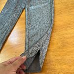 Ecru Sequin Party Pants Ankle Slit Elastic Waist Silver Gray Jogger Lined Size S Photo 5