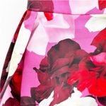 Theia Zibeline NEW floral One Shoulder Gown size 8 Pink Photo 12