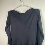 Chiara Boni  La Petite Robe Black High Neckline Knee Length Dress Photo 3