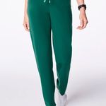 FIGS  Hunter Green High Waisted Livingston Scrub Pants Photo 0