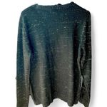 Karen Scott  Metallic Black Christmas Sweater with Sparkle size XL Photo 1