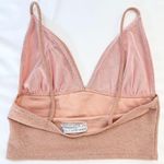 Urban Outfitters Sparkly Glitter V-Neck Plunge Crop Tank - Metallic Pink - XS Photo 5