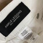 EXPRESS Mia mid-rise white distressed ankle legging skinny jeans, size 12 Photo 6