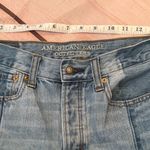 American Eagle Woman’s  Vintage High Rise Two Tone Fringe Button Fly Jeans Size 6 Photo 6