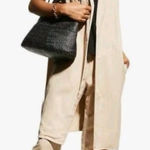 Eileen Fisher Womens Tan Collared Lyocell Linen Longline Vest Size L Minimalist Photo 0