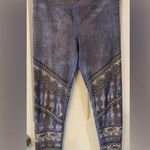 Evolution and creation  | purple and blue elephant, yoga pants | size small Photo 0