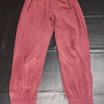 Zyia  Active Womens Maroon Fleece Jogger Pants‎ Medium Photo 0