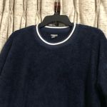 Aerie  Navy Crewneck Striped Trim Sweatshirt  Photo 1