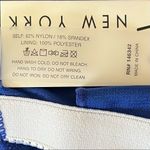 Nicole Miller NEW Ruffled Cold Shoulder
One-Piece Swimsuit size S Blue Photo 7