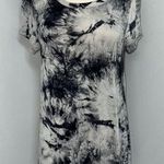 Acemi  Dress Womens Medium Blue Gray Tie Dye Short Sleeve T-shirt Pullover Casual Photo 0