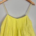 J.Crew  Pintuck Neon Citron Cami Yellow Size 8 Photo 2