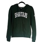 Colosseum Women’s MSU Michigan State Spartans Full Zip Hoodie Green White M Photo 0