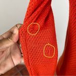 Rag and Bone Orange Eyelet Long Sleeve Top Photo 5