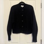 & Other Stories & OTHER STORIES Balloon Sleeve Wool Alpaca Cardigan Sweater Oversized Navy sz S Photo 1