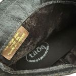 Taos Fringe Ankle Boots Womens 8 8.5 Brown Suede‎ Leather Western BOHO Festival Photo 12