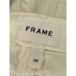 Frame Le High Skinny Jeans White Colorblock Side Stripe Raw Hem Size 26 EUC!! Photo 3
