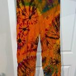 Handmade NWOT /Hand-dyed Gorgeous Tie-Dye Light Cotton Split Pants - Size Small Photo 0
