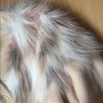 Chic Beige Teddy Jacket with Faux Fur Trim White Photo 2