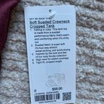 Lululemon Soft Sueded Crewneck Cropped Tank Garnet NWT Photo 5