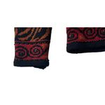 Vintage Icelandic Design Wool Blend Zip Up Lined Sweater Jacket Womens Black S Photo 8