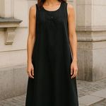 John Paul Richard 100% Linen Black Sleeveless Maxi Dress Size M‎ Size M Photo 0