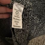 Woman Within  Black and White Knit Cardigan Photo 6